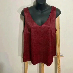 Girlfriends Maroon Leopard Tank Women’s Made in the U.S.A Size 3XL